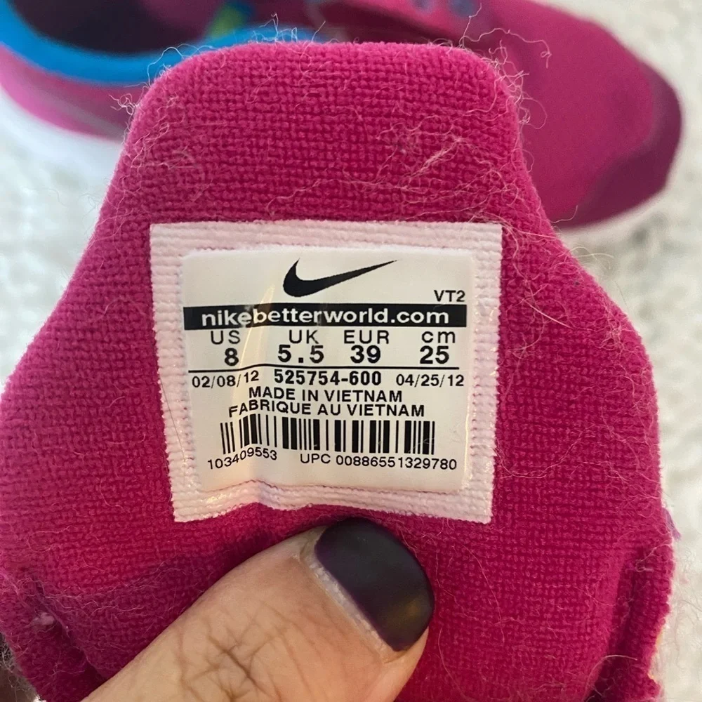 Flex Experience Nike Shies, Pink and Blue, 8